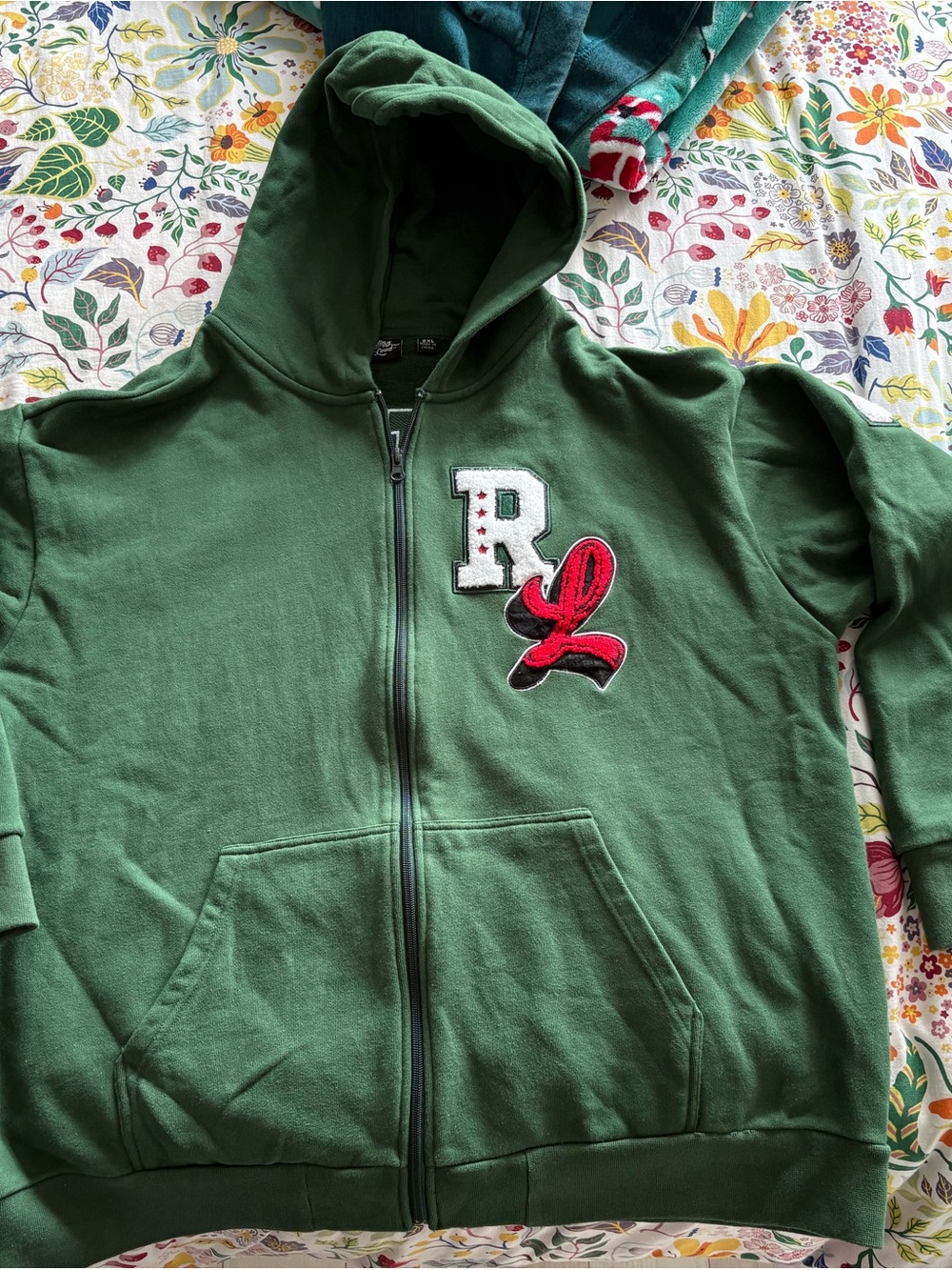 Green Rolling Loud Hooded Sweater with Patch Detail